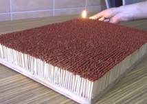 ماذا لو قمت باشعال 6000 عود ثقاب دفعة واحدة