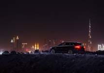 بالصور...إطلاق تاريخي لجاكوار F-PACE على برج خليفة