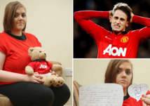 بالصور.. فتاة إنجليزية حاولت الانتحار بسبب نجم مانشستر يونايتد