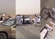 بالفيديو.. فوضى واشتباكات بالأسلحة في الرياض