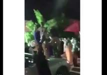 بالفيديو...إطلاق نار كثيف من أسلحة رشاشة في الرياض