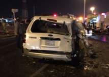 مصرع وإصابة 27 وتضرر 6 مركبات في حادث مروري شنيع في إشارة باشراحيل (صور)
