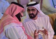 الشيخ محمد بن راشد يُهدي ولي العهد السعودي قصيدة شعر