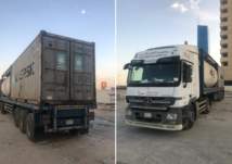 مرور منطقة الرياض يطيح بقائد شاحنة بعد ما فعله في طريق الملك فهد (صور)
