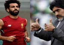 محمد صلاح يرثي "مارادونا" بكلمات مؤثرة