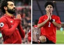 لاعب مصري يحتفل بهدفه على طريقة محمد صلاح