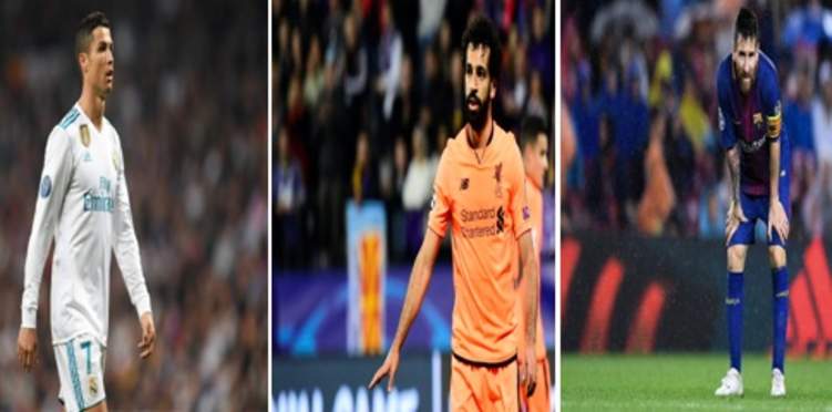 محمد صلاح يتفوق على ميسي ورونالدو