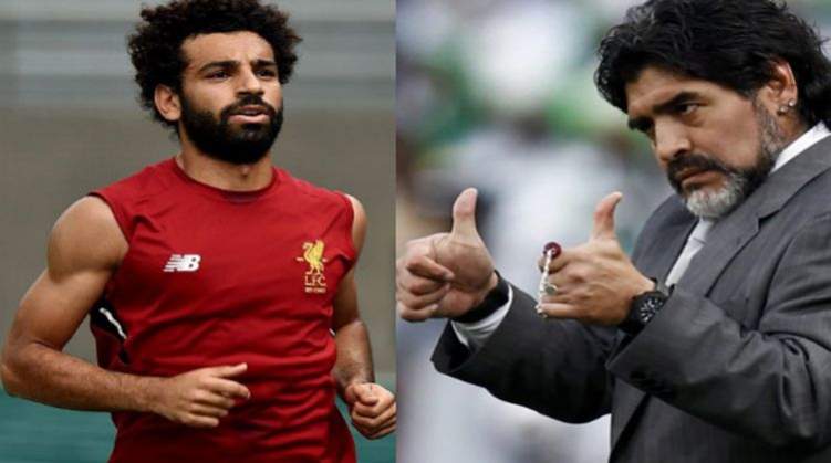 محمد صلاح يرثي "مارادونا" بكلمات مؤثرة