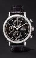 845098_IWC Portofino Chronograph Stainless Steel Black Alligator Leather....jpg